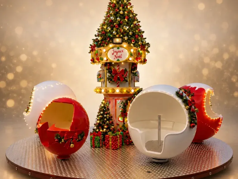 Manège Les boules de Noël pour enfants — Caron et fils